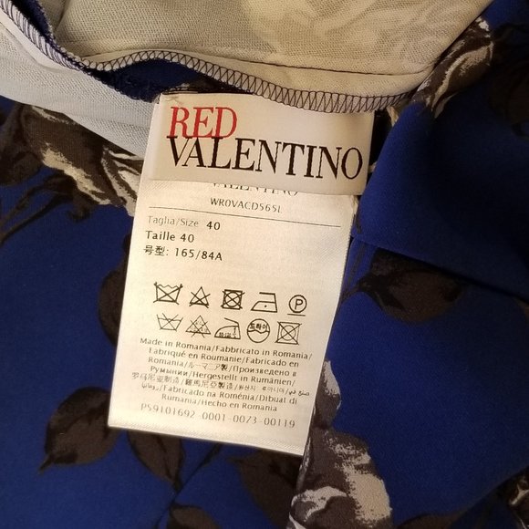 RED Valentino $1389 Floral Print Dress - Picture 13 of 15